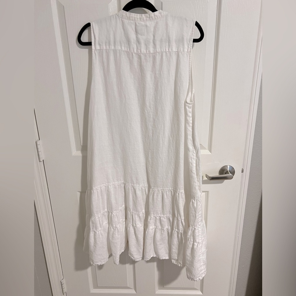 Joie White Sleeveless Dress - Picture 4 of 5